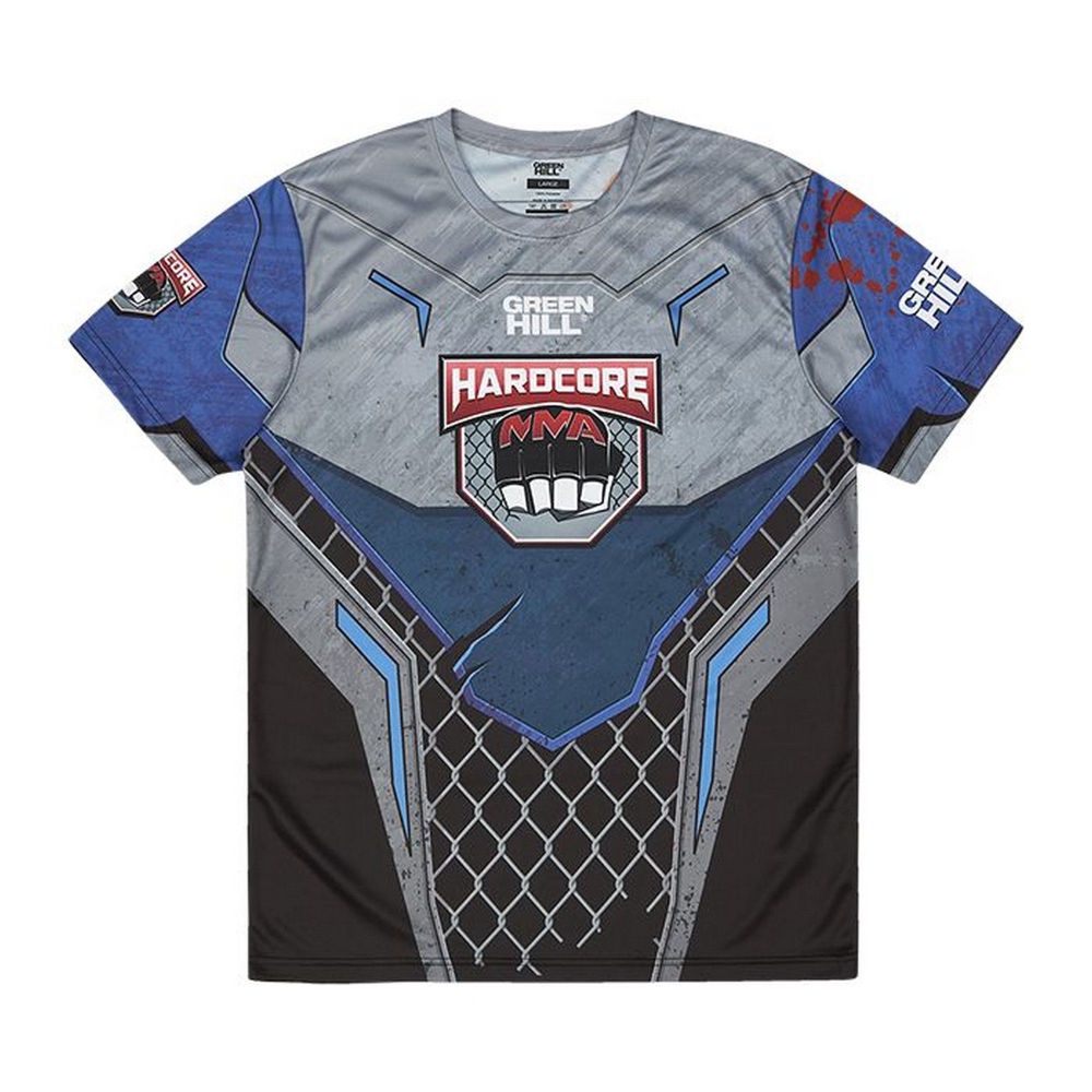 Фотографии Футболка Green Hill Hardcore MMA TSH-10570 сине-чёрный
