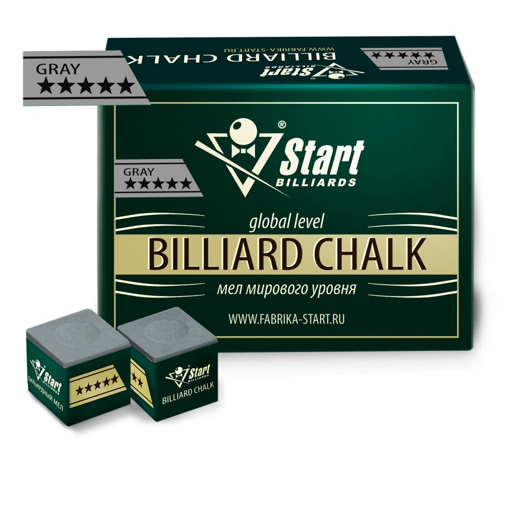 Фотографии Мел Startbilliards 5 звезд серый (72шт)