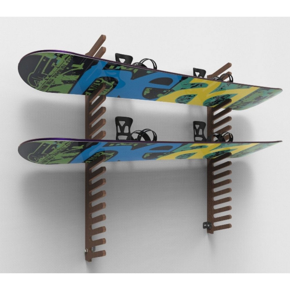 Фото Вешалка Эконом для сноубордов и вейкбордов, пристенная 105х80х18см  SE-18