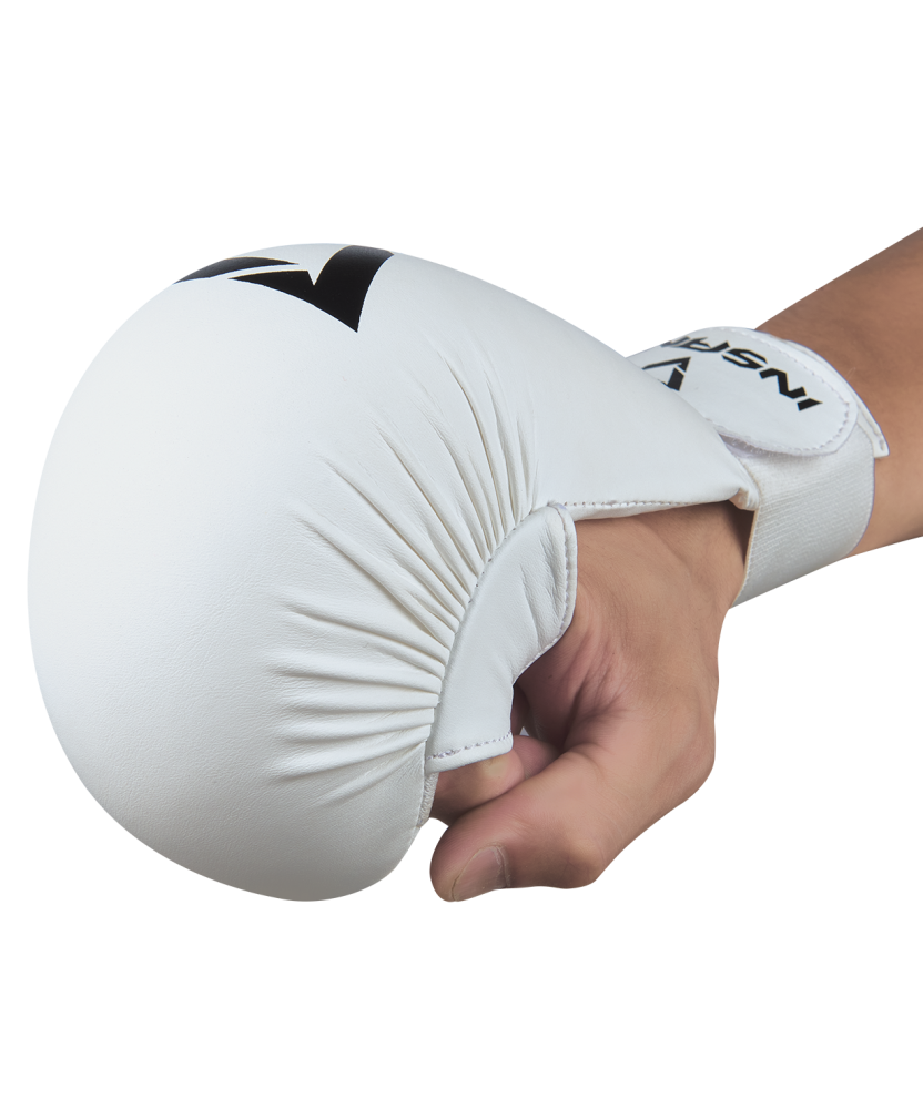 Накладки для карате MANTIS, ПУ, белый