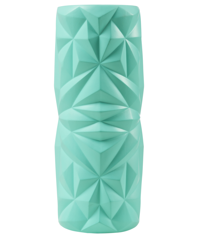 Фото Ролик массажный FA-507, EVA/PP, средняя жесткость, 32,5x12,5 cм, мятный/серый