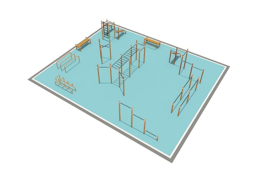 Фото Районная площадка для Воркаут и WRK Pioner A16539