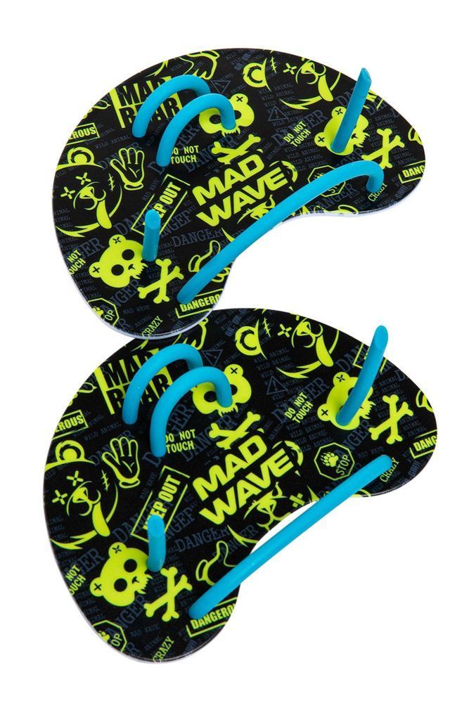 Фото Лопатки Mad Wave Paddles Finger Fun M0743 03 0 01W салатовый