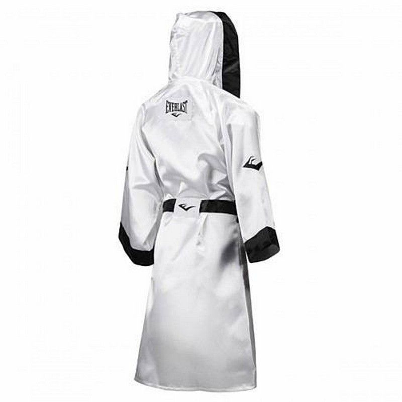 Фотографии Халат с капюшоном Everlast 4387H WH/BK бело-черный