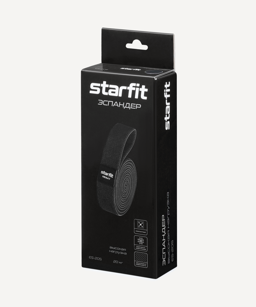 Фотографии Эспандеры для кроссфита ES-205, высокая нагрузка, текстиль, черный