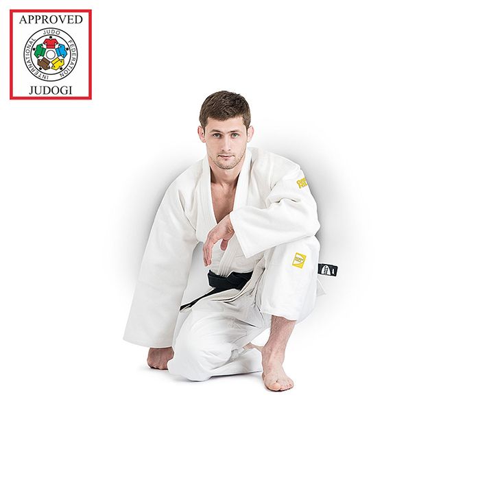 Фотографии Кимоно дзюдо Green Hill Professional gold IJF approved JSPT-10361, белое