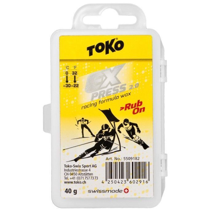 Фото Экспресс смазка TOKO 5509267 Express Racing Rub On (0°С -30°С) 40 г