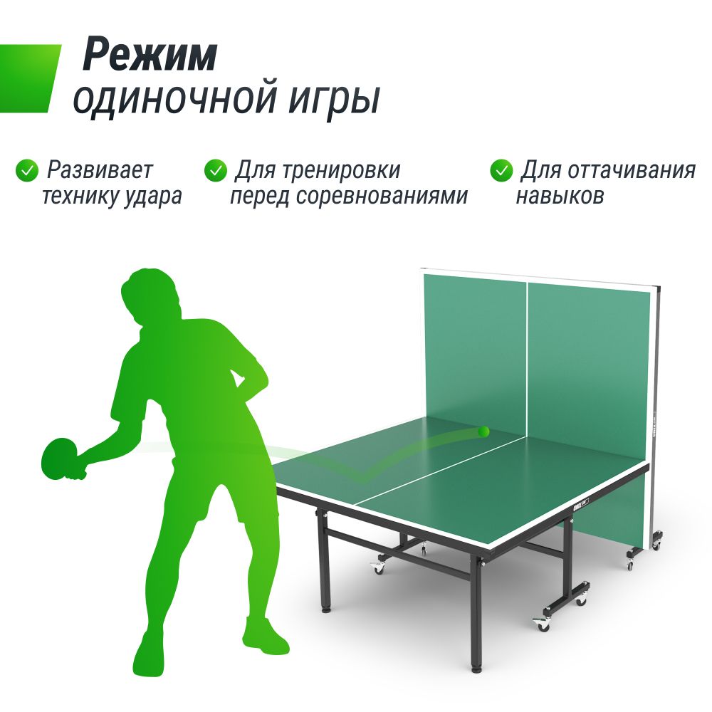 Фотографии Теннисный стол UNIX Line для помещений Indoor 16 мм MDF зеленый