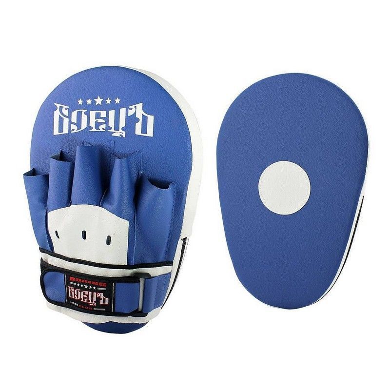 Фото Лапы боксерские прямые Боецъ 210 ВВР-210 синий-белый