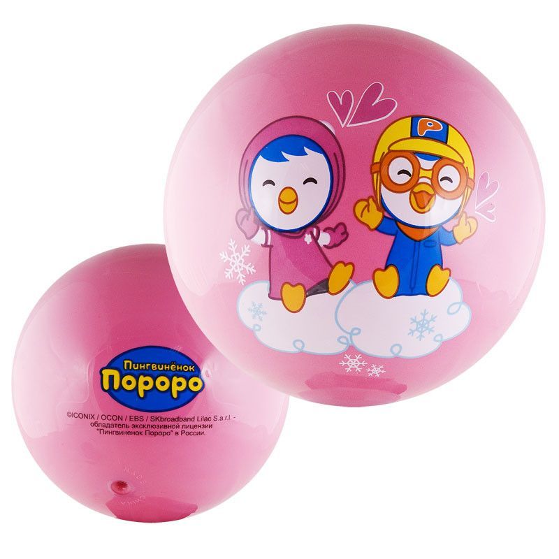 Фото Мяч детский Пороро, L6400P, диаметр 21,5 см, ассорти