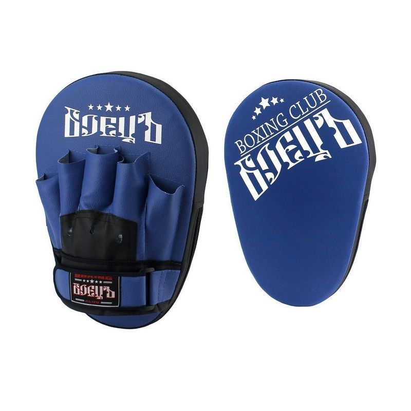 Фотографии Лапы боксерские прямые Боецъ 211 черно-синий