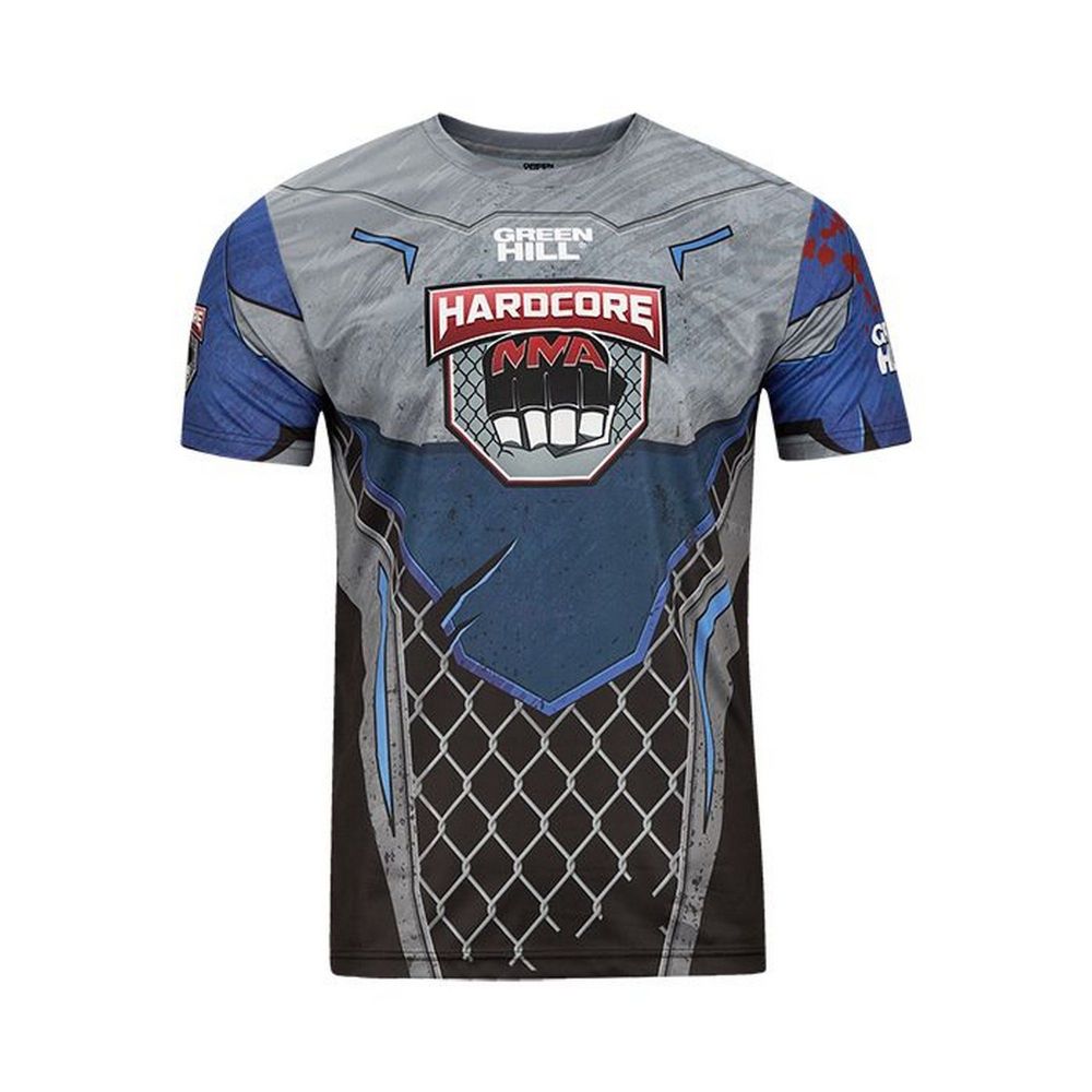 Фотографии Футболка Green Hill Hardcore MMA TSH-10570 сине-чёрный