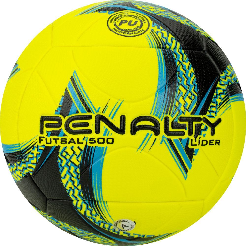 Фото Мяч футзальный PENALTY BOLA FUTSAL LIDER XXIII 5213412250-U, размер 4, желто-сине-черный