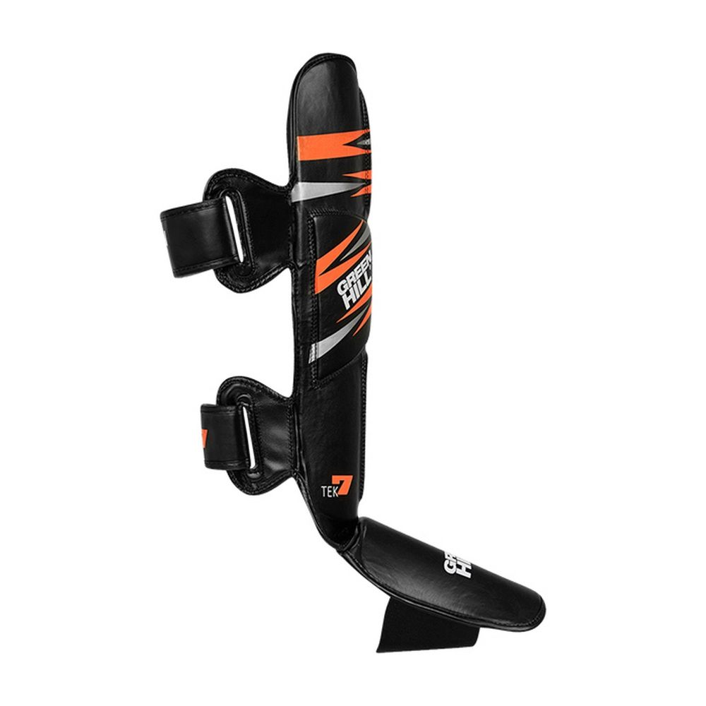 Фотографии Защита голень-стопа Green Hill TEK7 SIS-2107 черно-оранжевый