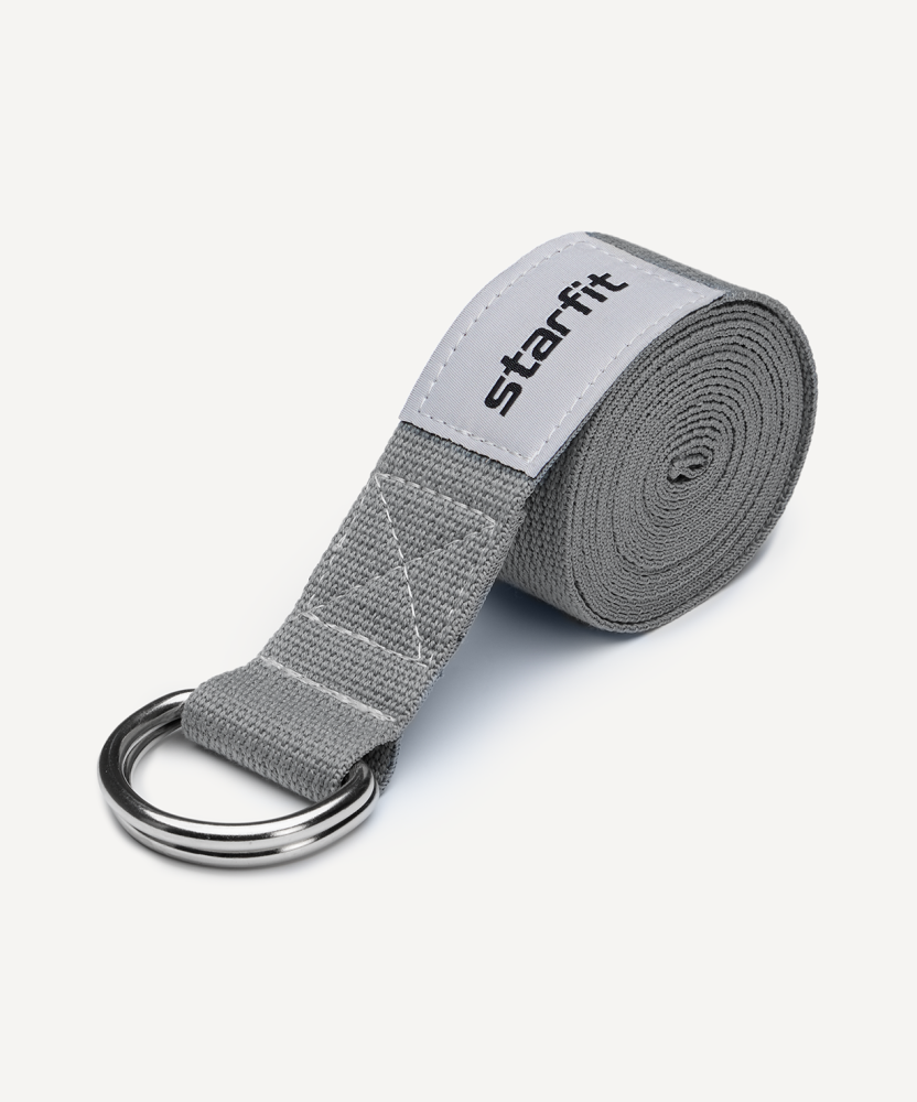 Фотографии Ремень для йоги YB-100 240 см, темно-серый