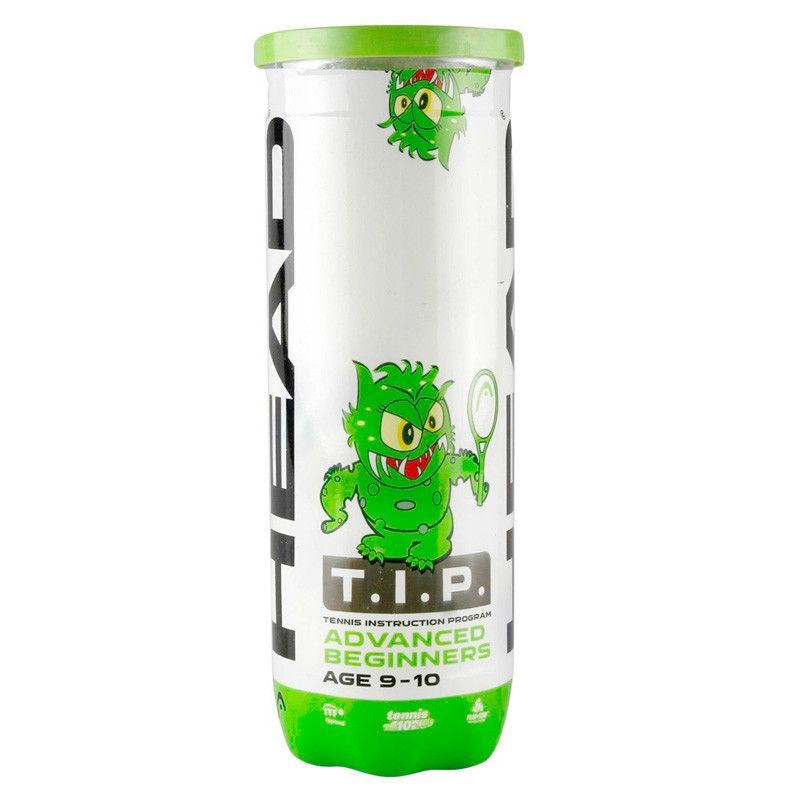 Фото Мяч для большого тенниса детский HEAD T.I.P Green 578133, 3шт.