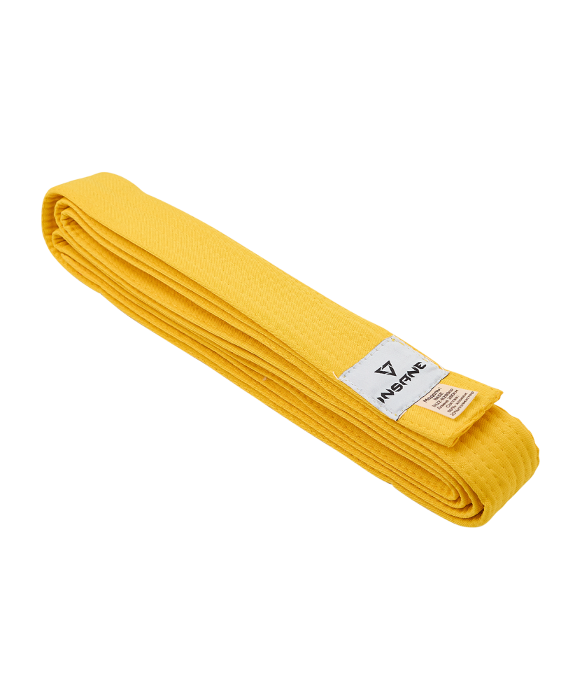 Фото Пояс для единоборств BASE, хлопок/полиэстер, желтый, 280 см