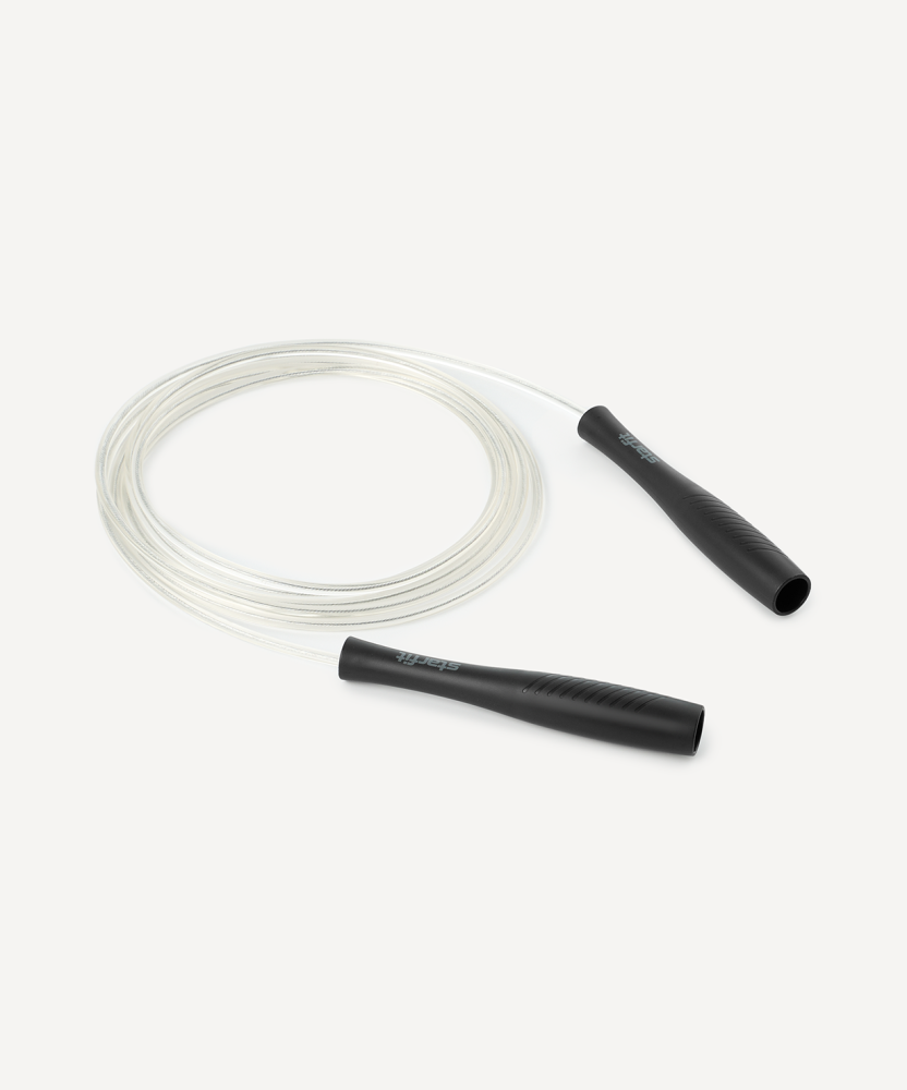 Фотографии Скакалка RP-501 ПВХ, с пластиковыми ручками, 3 м, черный