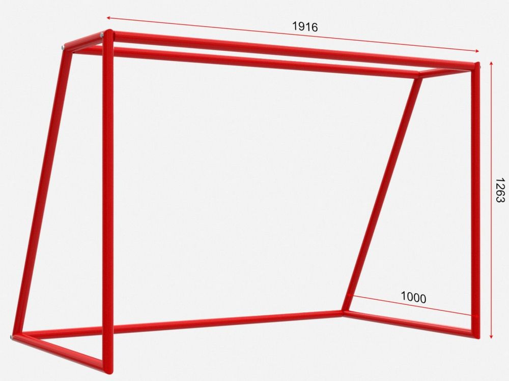 Фотографии Ворота хоккейные разборные тренировочные из трубы D=43 мм  Pioner A13759