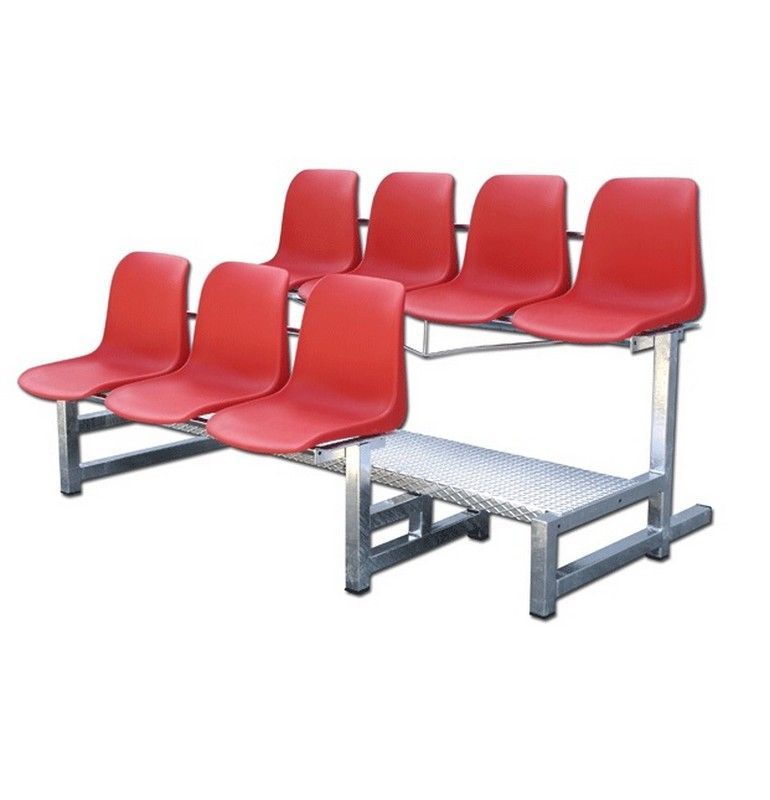 Фотографии Трибуна двухрядная мобильная на 7 мест