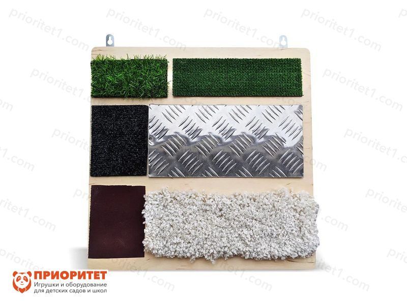 Тактильно-развивающая панель «Виды текстур»