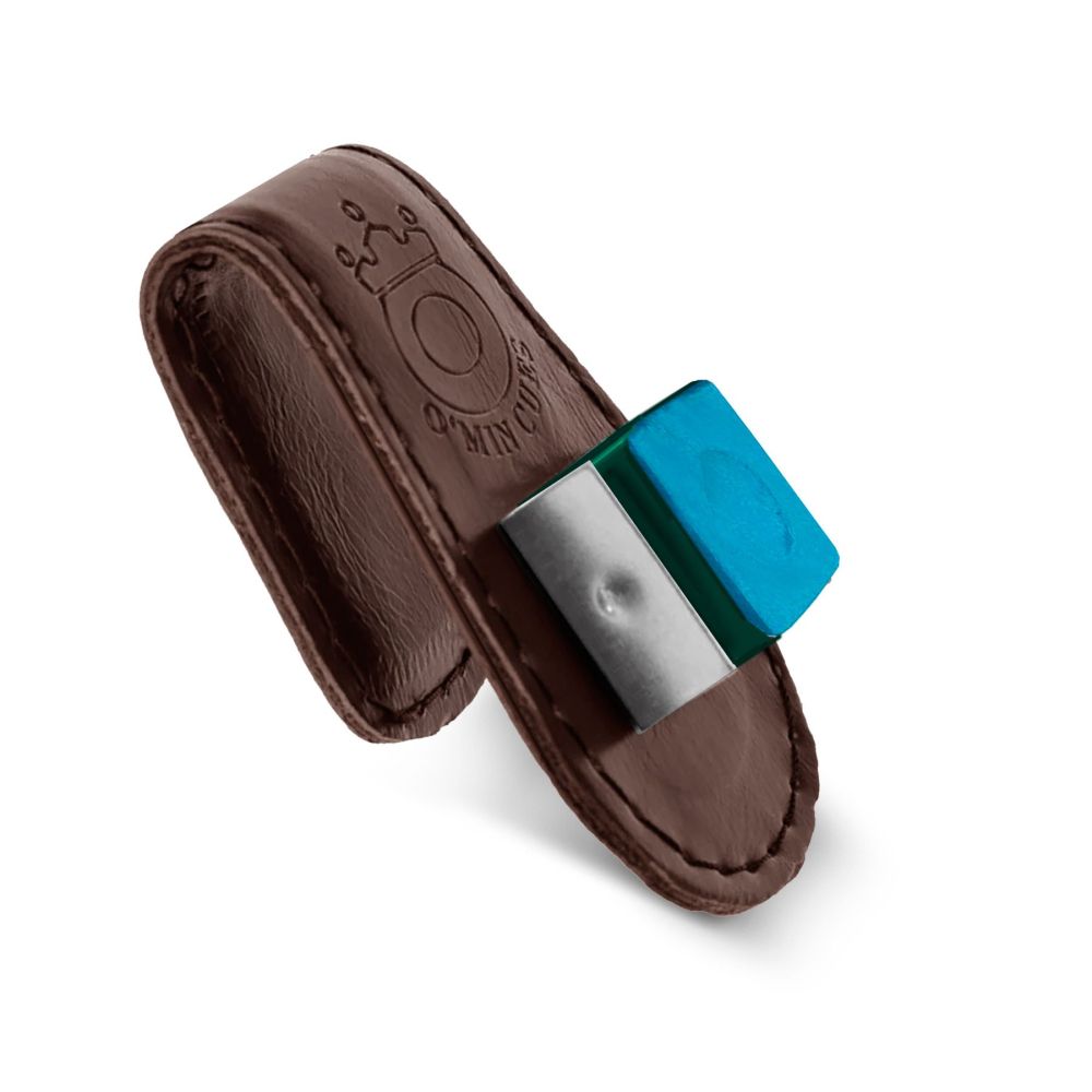 Фотографии Держатель для мела кожаный открытый коричневый