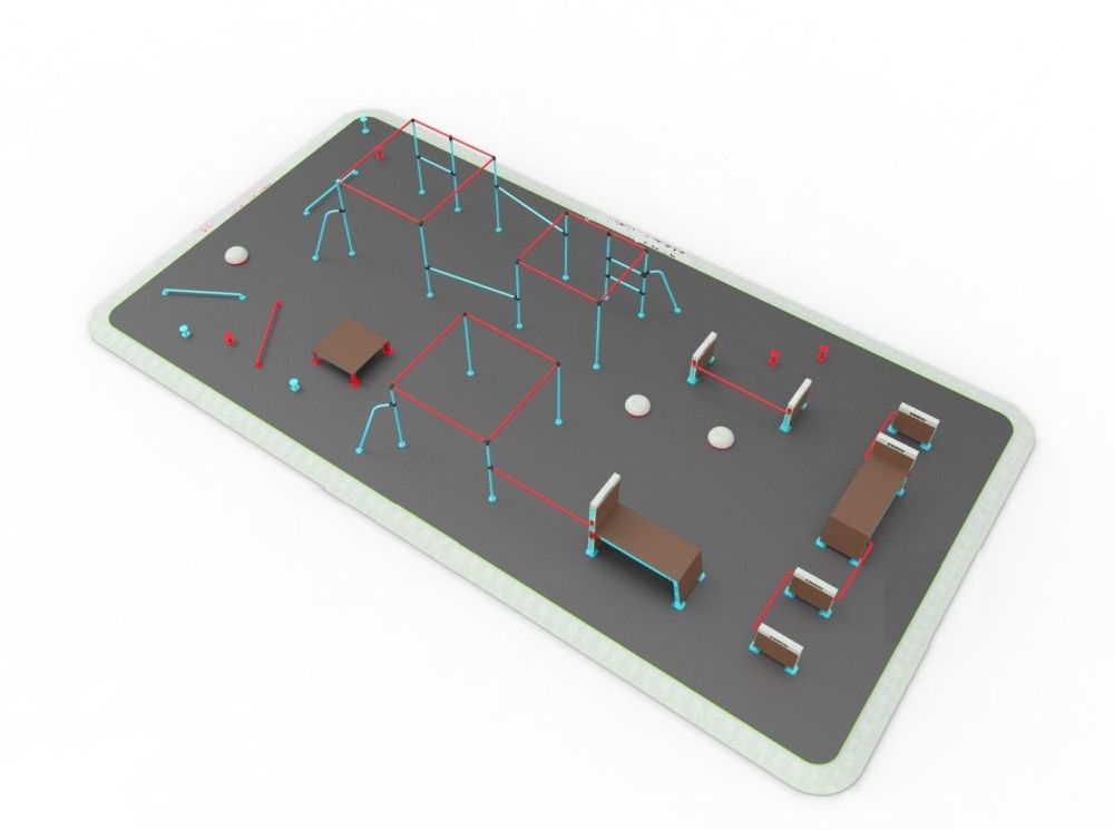 Фото Площадка для паркура 200м2