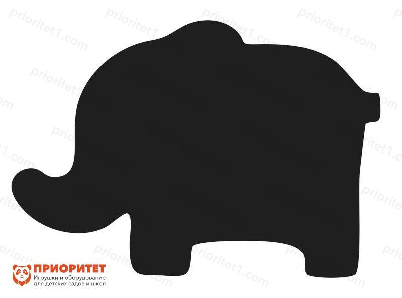 Фигурная грифельная меловая доска «Слоник»