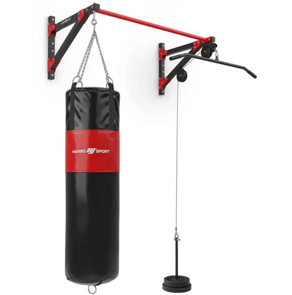 Фото Верхняя тяга пристенная С турником и подвесом для груши Marbo MH-D204