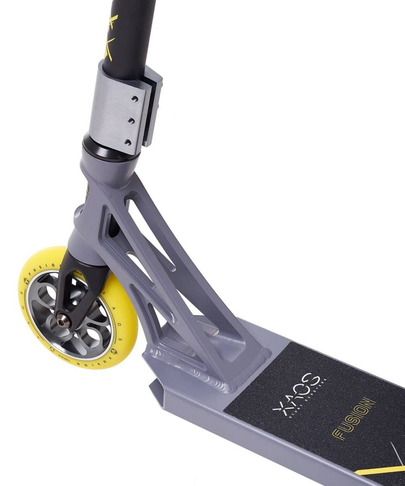 Фотографии Самокат трюковый XAOS Fusion Yellow 120 мм