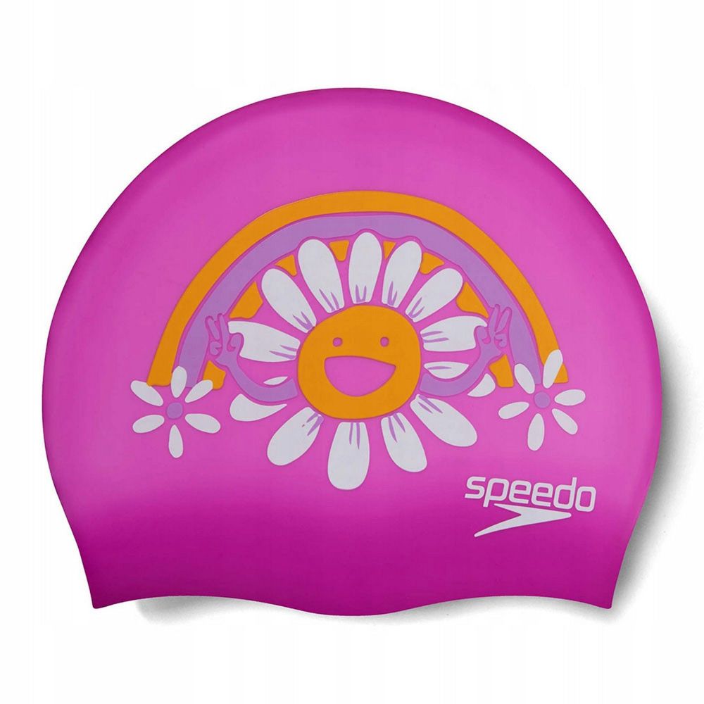 Фото Шапочка для плавания детская Speedo Boom Silicone Cap Jr 8-0838615956 розовый