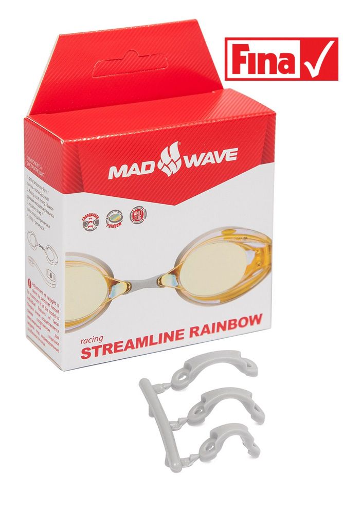 Фотографии Стартовые очки Mad Wave Streamline Rainbow M0457 03 0 06W желтый