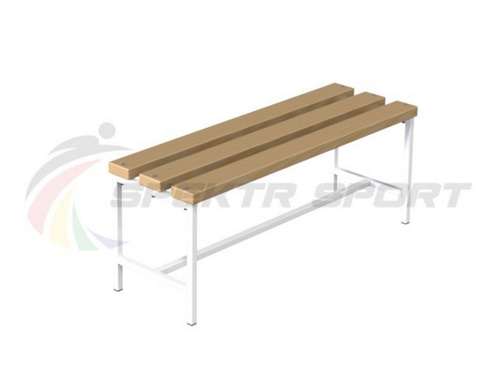 Фотографии Скамейка для раздевалок без спинки, 180 см разборная