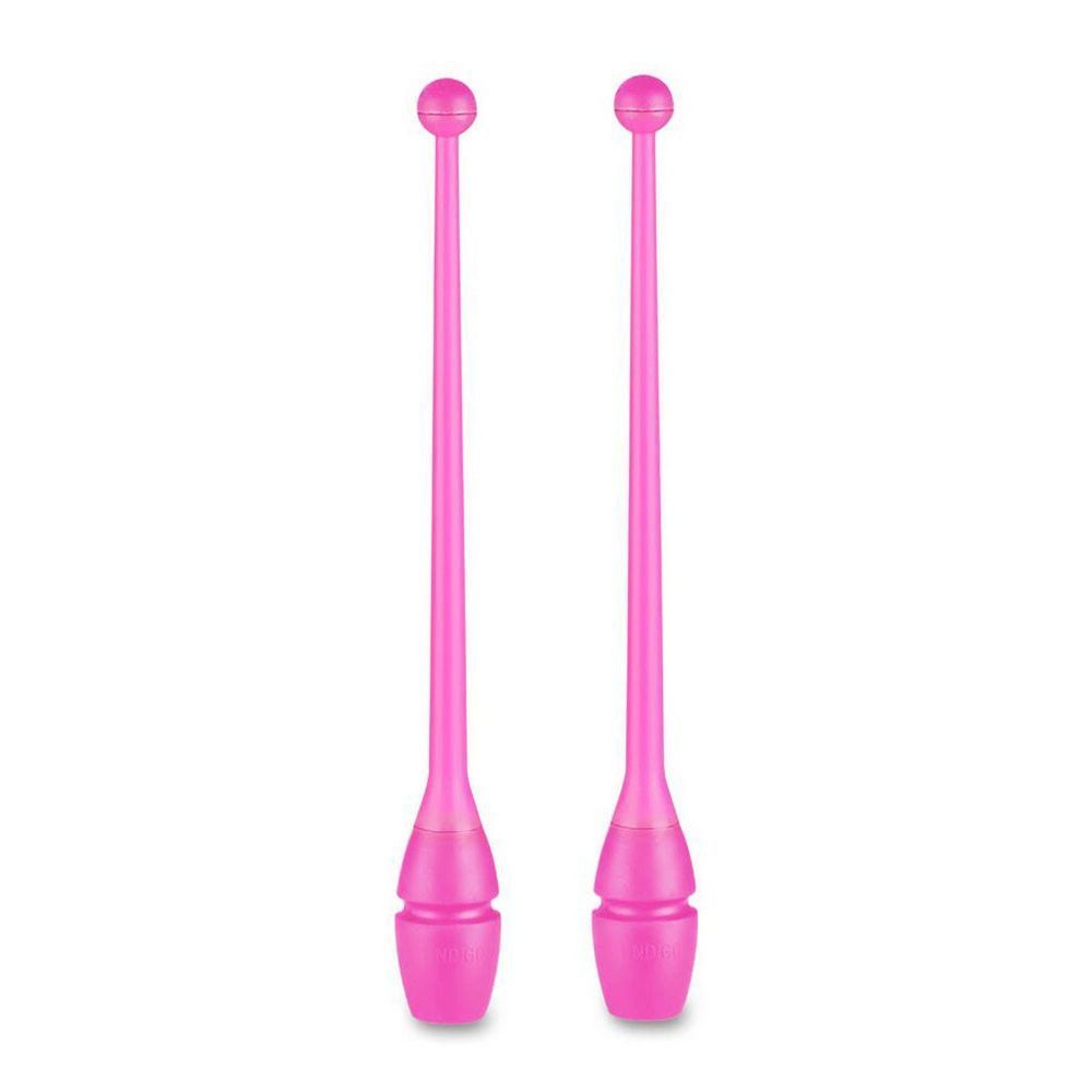 Фото Булавы для художественной гимнастики Indigo 36 см, пластик, каучук, 2шт IN017-P розовый