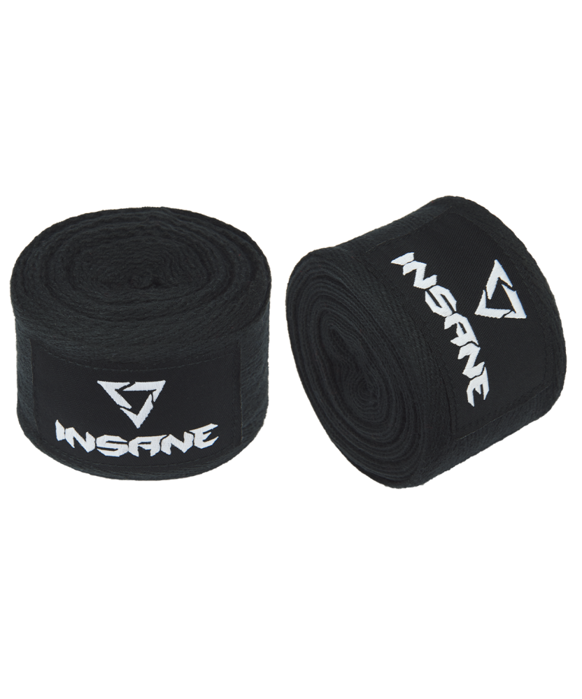 Бинт боксерский VIPER, хлопок, черный, 3,5 м