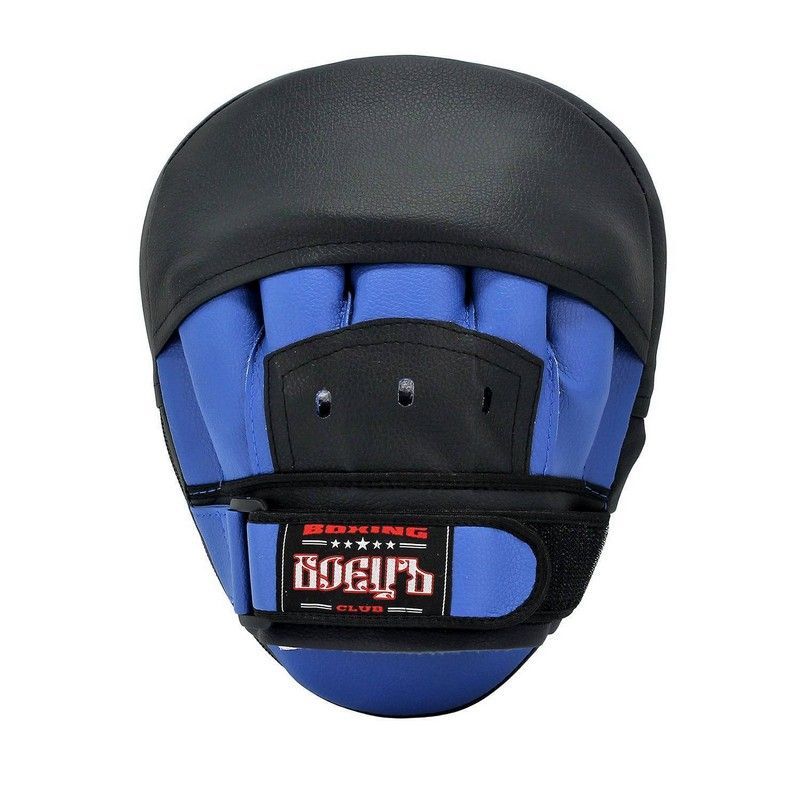 Фотографии Лапы боксерские гнутые Боецъ 111 сине-черные