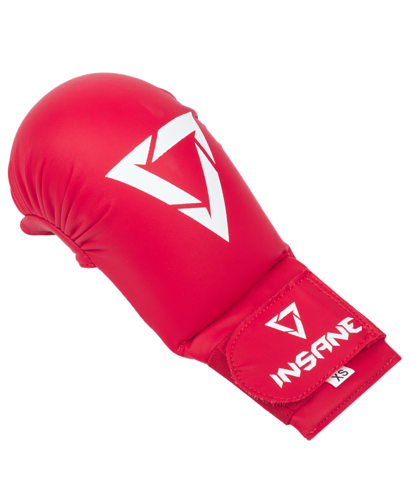 Накладки для карате MANTIS, ПУ, красный