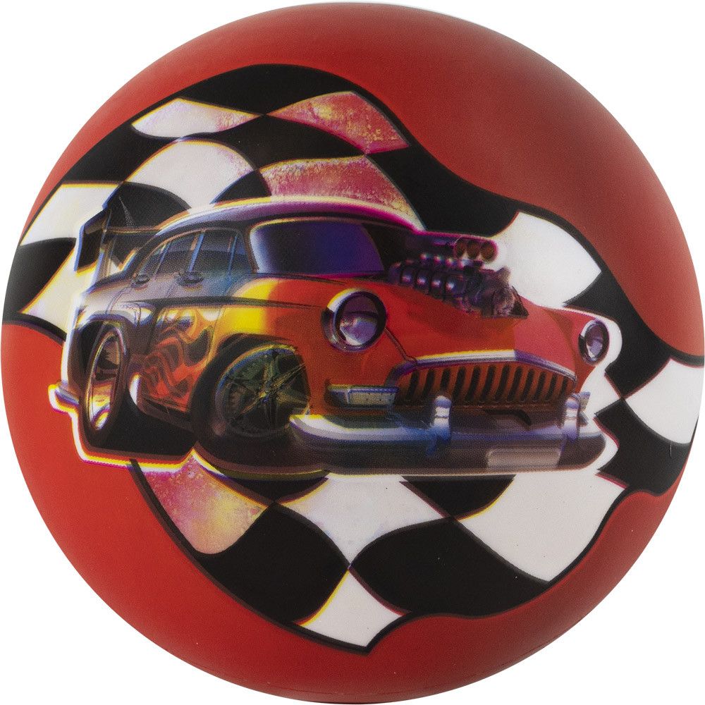 Фото Мяч детский с рисунком Машина,MD-23-06, диаметр 23 см, мультиколор