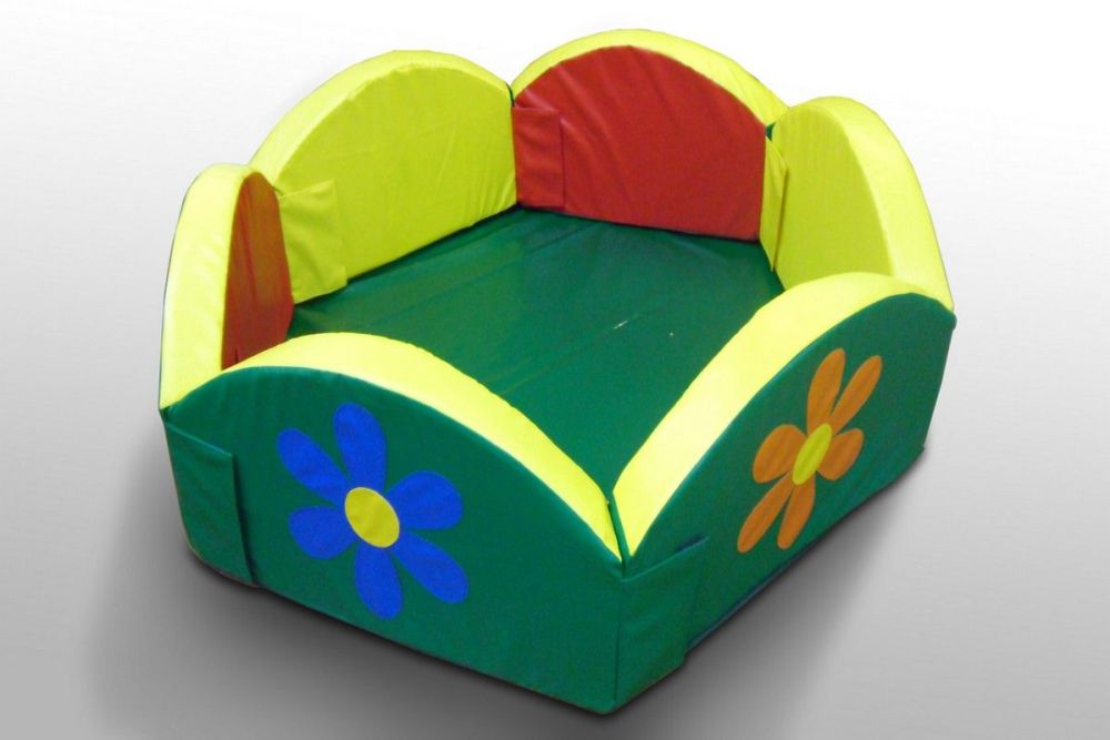 Сухой бассейн разборный шестиугольный Ромашка расчитан на 800 шариков Pioner A11093