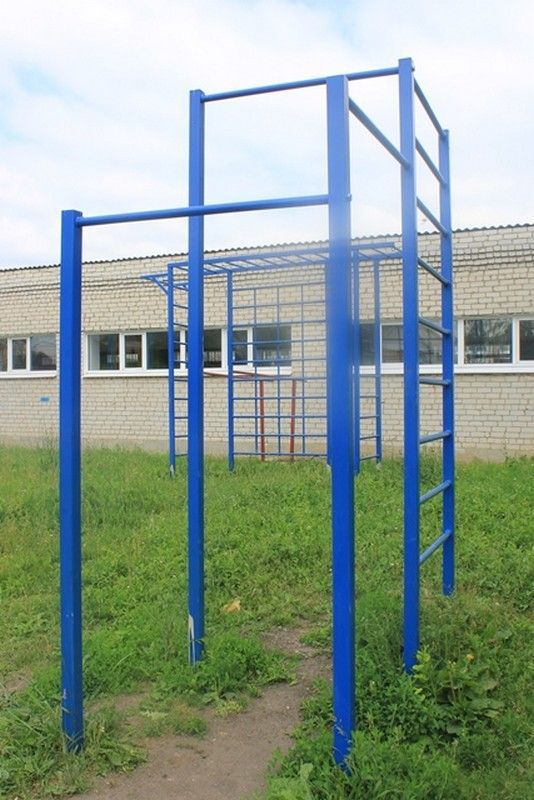 Фотографии Турник уличный разноуровневый со шведской стенкой Pioner A17258