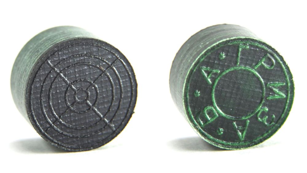 Фотографии Наклейка для кия "Гриза 2" (H) зеленая 13,5 мм