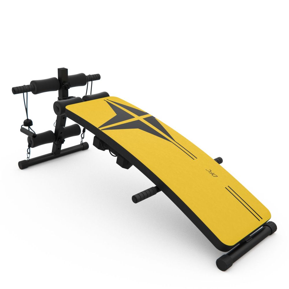 Скамья для пресса DFC гантели, эспандеры D102RY