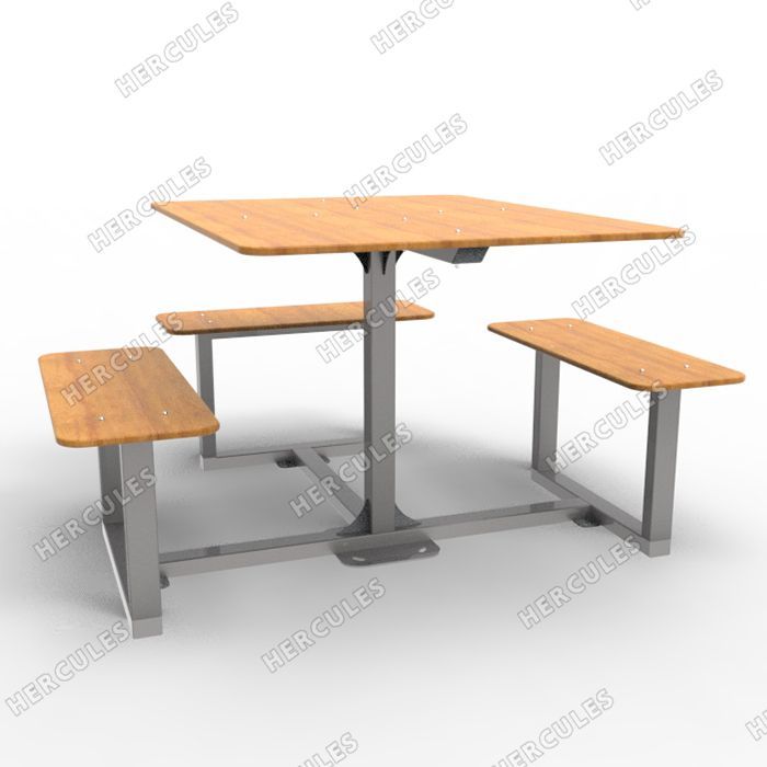 Фотографии Стол парковый с местом для кресла-коляски