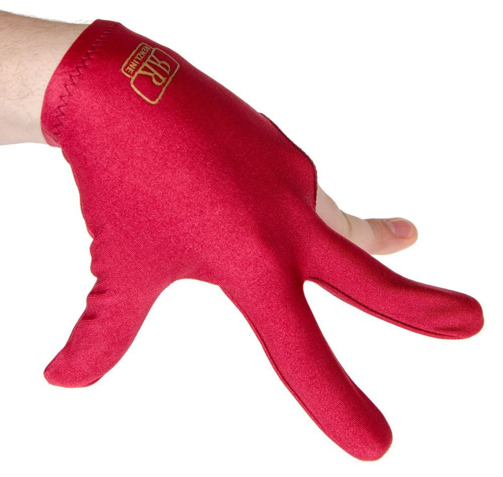 Фотографии Перчатка бильярдная «Renzline Start Bordeaux» (бордовая)