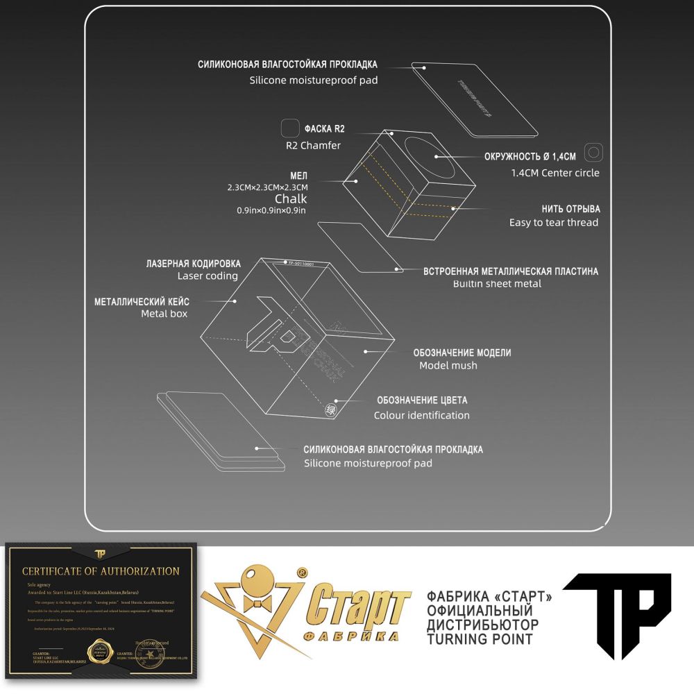 Фотографии Мел Turning Point Pro Зеленый S