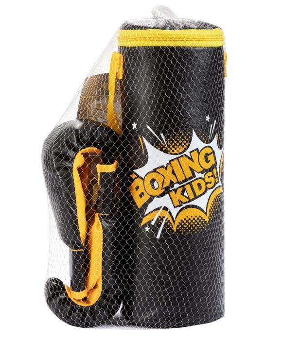 Фотографии Набор для бокса Effort E1454 к/з, черный, в сетке