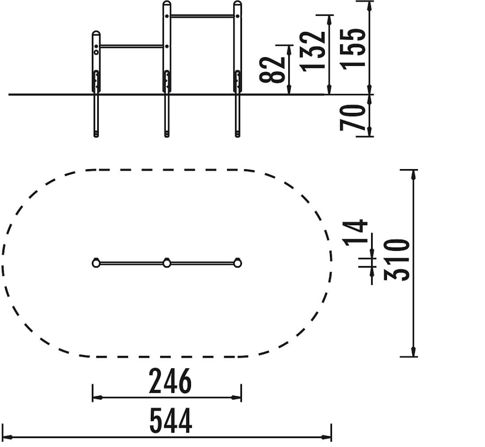 Фотографии Турник двухуровневый
