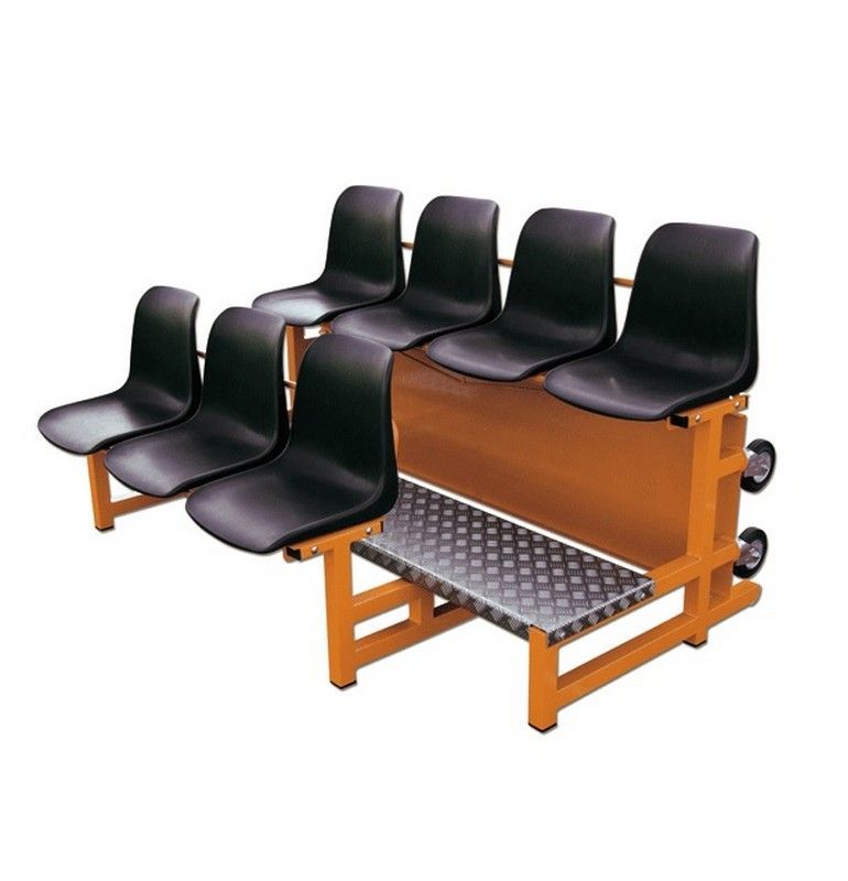 Фотографии Трибуна двухрядная мобильная на 7 мест