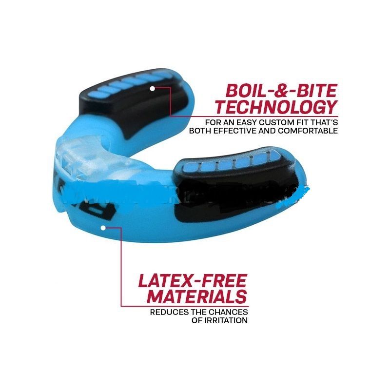 Фотографии Капа RDX Adult 1-челюст. Single син. (бокс) GGS-3UA