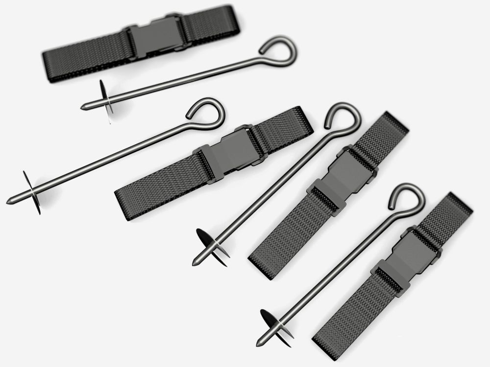 Фото Колья для крепления батута к земле UNIX Line (4 шт.)